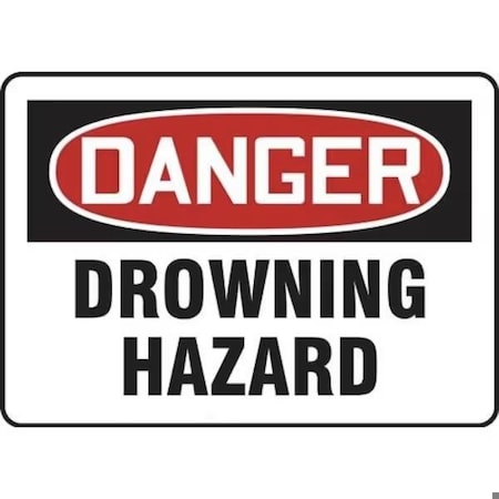 Accuform OSHA DANGER Safety Sign DROWNING MADM036VS MADM036VS
